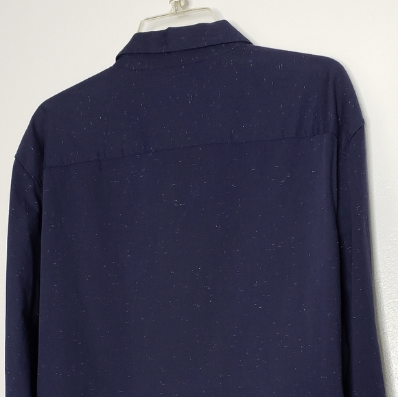 NEW Calvin Klein Button Down Mens Shirt Royal Navy Office Casual Spring Summer - Picture 9 of 11